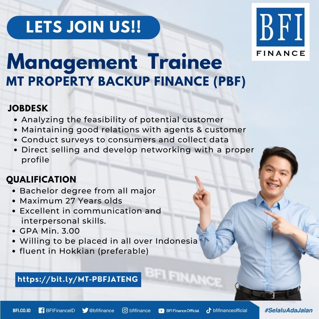 BFI FINANCE - Management Trainee