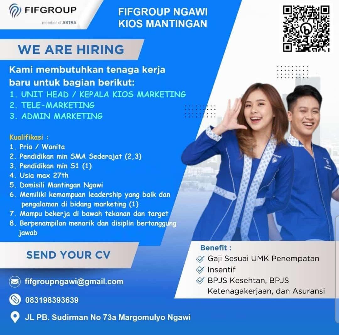 FIF Group  Ngawi - We are Hiring