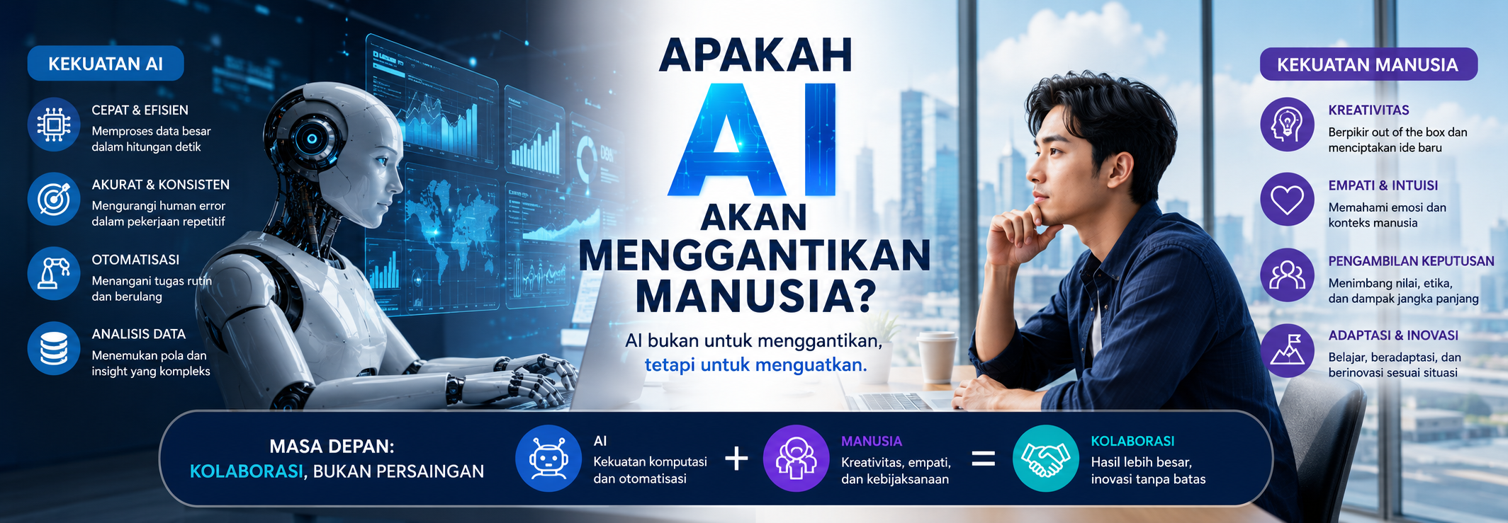 Apakah AI Akan Menggantikan Manusia? Ini Jawaban, Dampak, dan Skill yang Harus Dipersiapkan