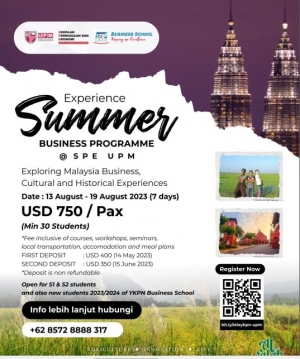 Summer Business Program - Kerja sama YKPN Business School dan UPM Business School