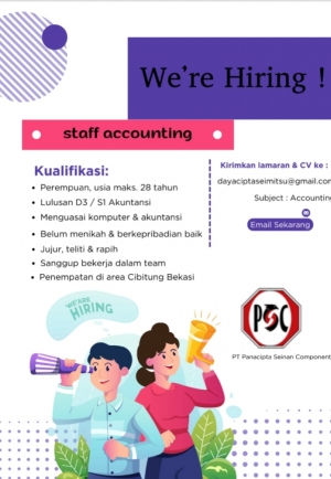 PT. Panacipta Seinan Component - Staff Accounting 