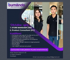 Job Vacancy - Bumilindo, PT Berkat Anugrah Murni, JIIPE Indonesia